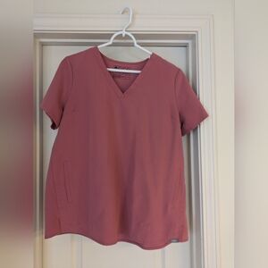 FIGS Maternity Scrub Top Mauve Medium